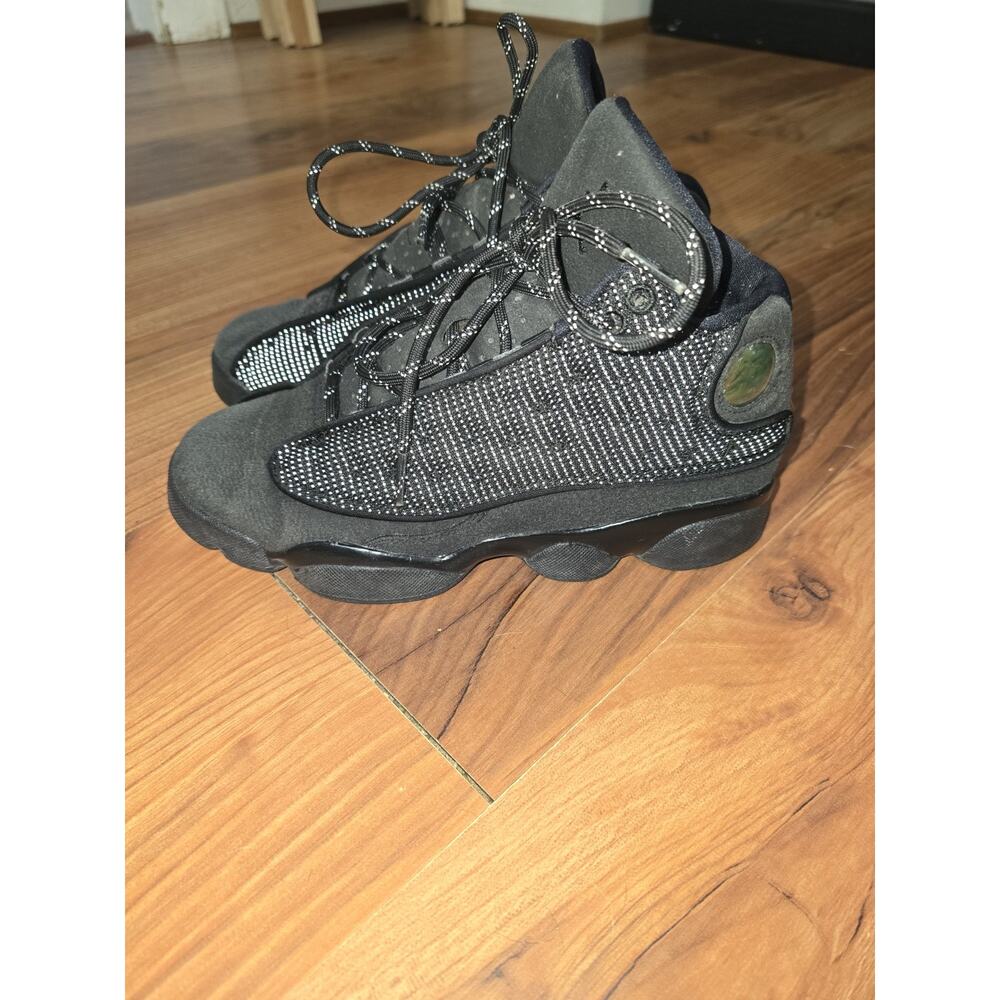 Size 5y = 7 Womens Air Jordan 13 Retro Black Cat
